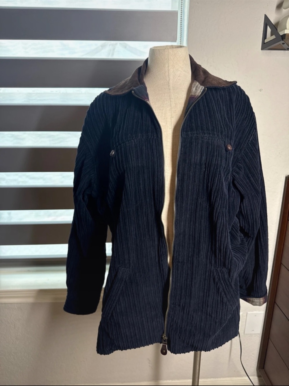 Denim & Co Corduroy barn jacket
